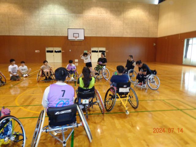 スポ―ツ実施教室中